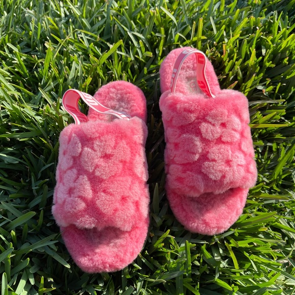 UGG🌸🌸Fluff Yeah Poppy slide size 6 - Picture 4 of 10